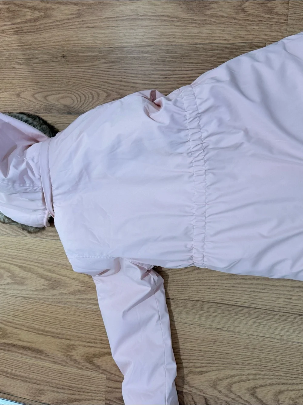 Kids Pink Faux-Fur Lined Winter Parka Jacket 10/12